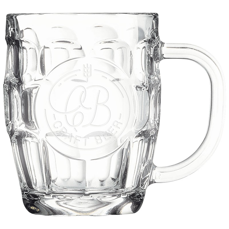 (image for) 20 oz. Beer Mug with Oval Engraving Area and Handle