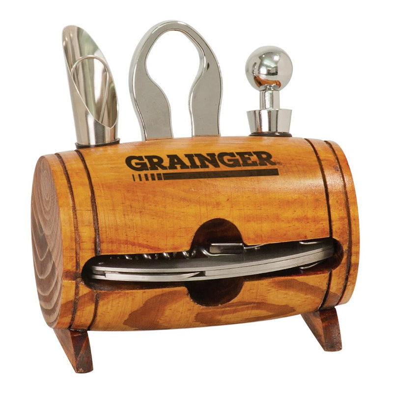 (image for) Barrel 4-Piece Wine Tool Set