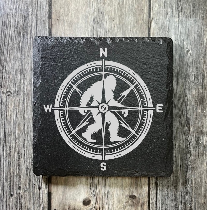 (image for) 4" x 4" square Slate Coaster