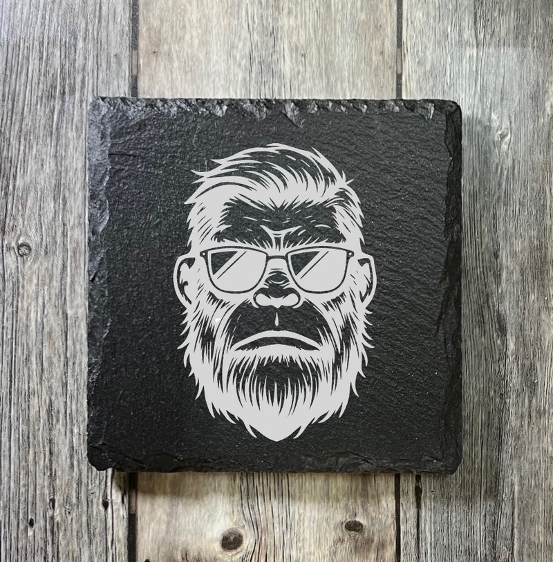 (image for) 4" x 4" square Slate Coaster