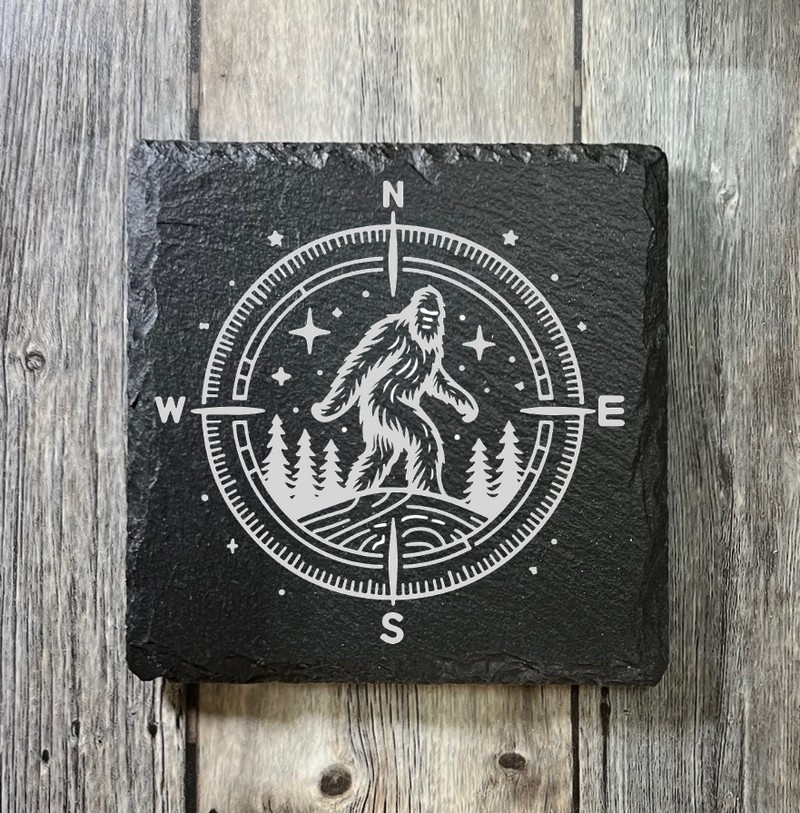 (image for) 4" x 4" square Slate Coaster