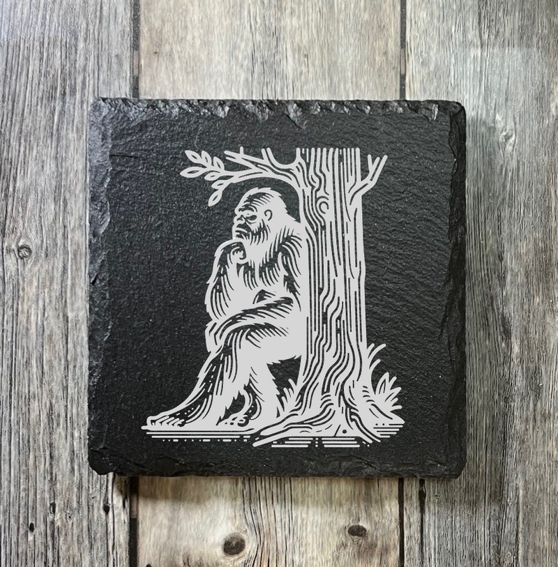 (image for) 4" x 4" square Slate Coaster