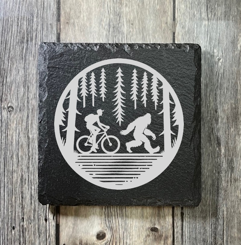 (image for) 4" x 4" square Slate Coaster