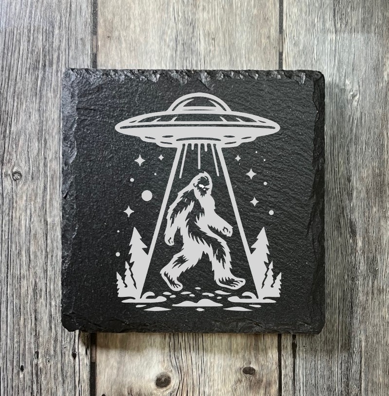 (image for) 4" x 4" square Slate Coaster