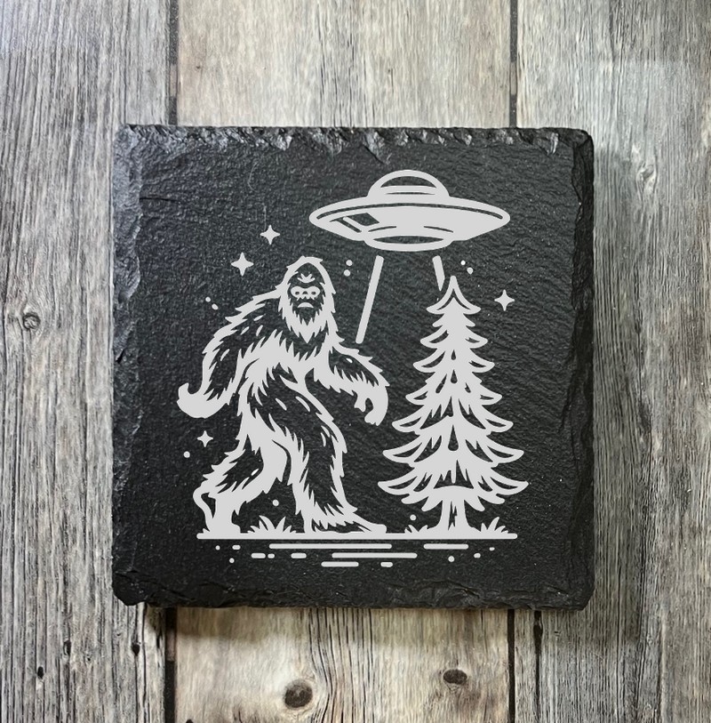 (image for) 4" x 4" square Slate Coaster