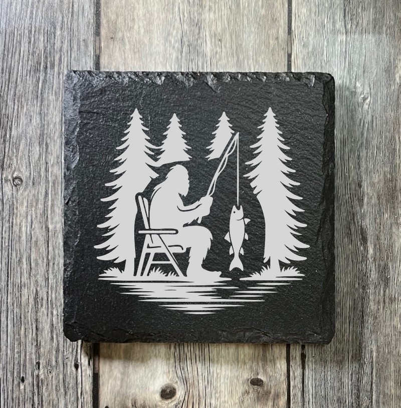 (image for) 4" x 4" square Slate Coaster