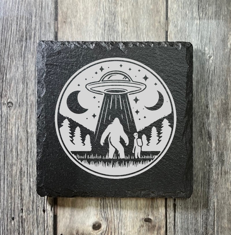 (image for) 4" x 4" square Slate Coaster