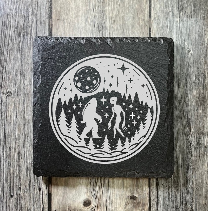 (image for) 4" x 4" square Slate Coaster