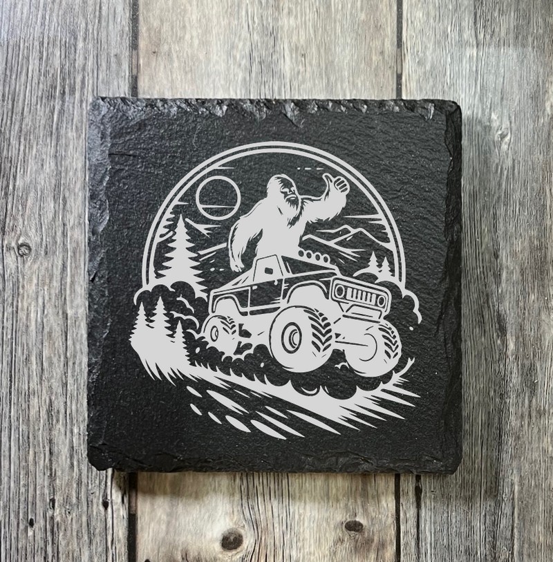 (image for) 4" x 4" square Slate Coaster