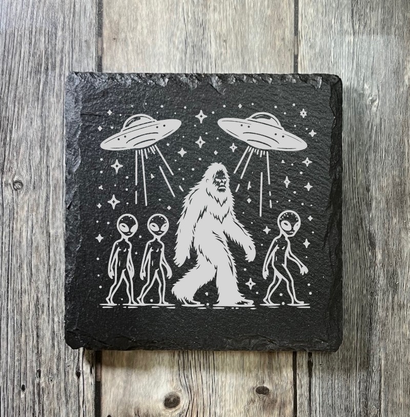 (image for) 4" x 4" square Slate Coaster