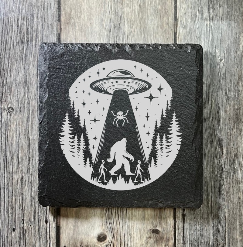 (image for) 4" x 4" square Slate Coaster