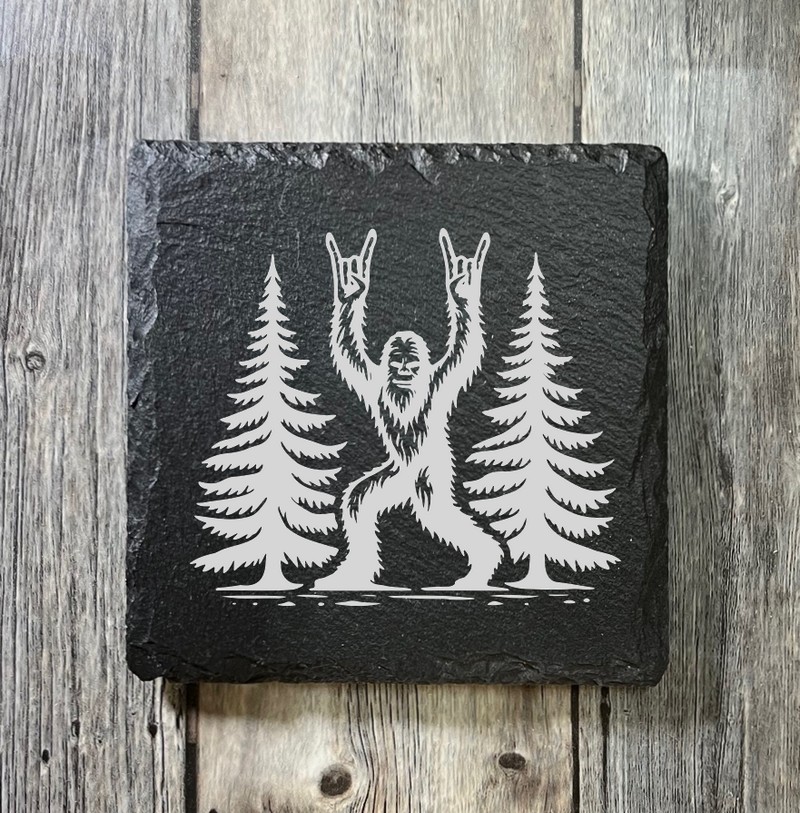 (image for) 4" x 4" square Slate Coaster